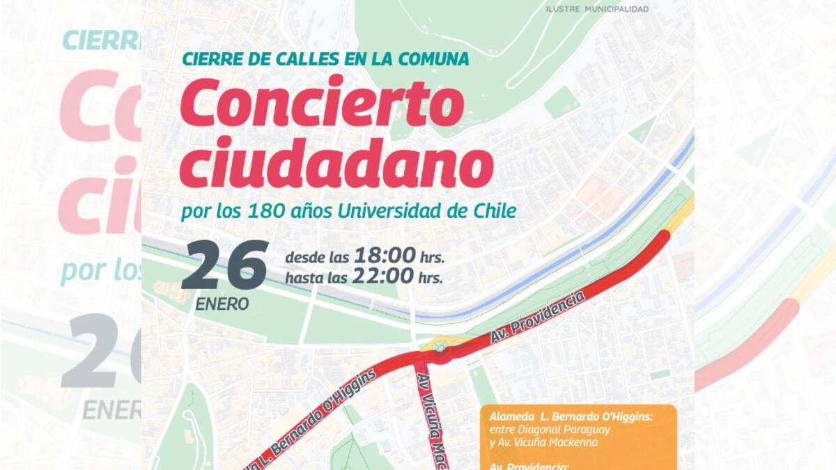 Concierto de la Orquesta Sinfónica Nacional de Chile en Plaza Italia: conoce los cortes de tránsito programados para la jornada