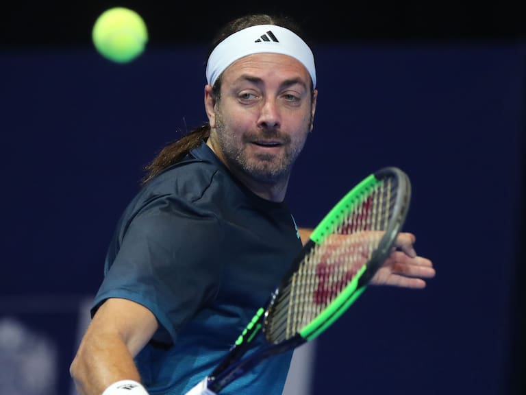 26 de Abril del 2019/SANTIAGO Nicolás Massú, durante el partido de Tenis Exibicion en Gran Arena Monticello.
FOTO:RDRIGO SAENZ/AGENCIAUNO