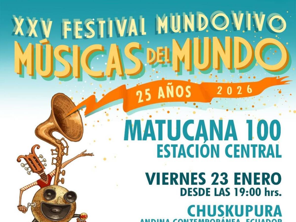Festival de Músicas del Mundo celebra 25 años con conciertos gratuitos en barrios de Santiago