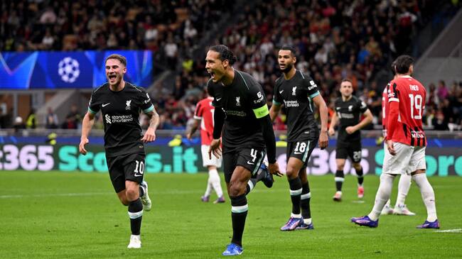 Liverpool aprovechó la vulnerabilidad defensiva del AC Milan para sumar su primer triunfo en la Champions League | Getty Images