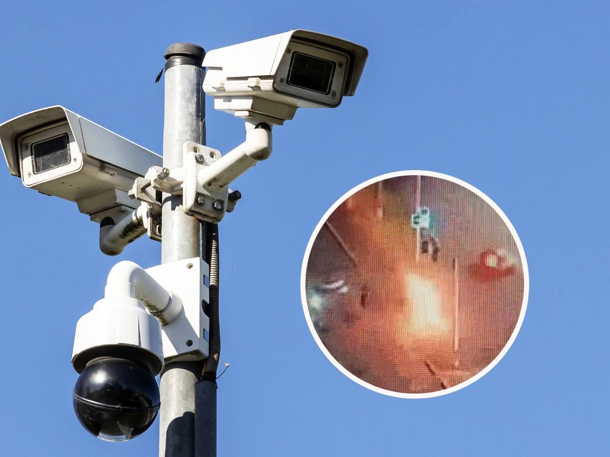 Una persecución y un estallido en medio de la calle: el revelador registro del hombre que fue prendido fuego en Iquique