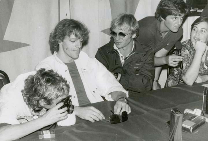 Gonzalo Cáceres con The Police en 1982