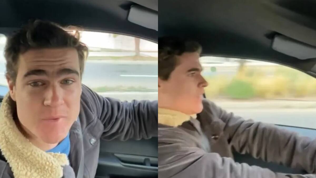 Nueva polémica vial con influencers: critican a creador de contenido por grabar publicidad mientras conducía