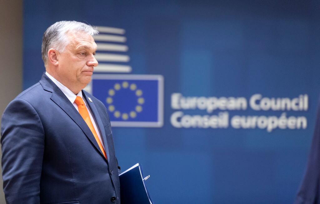 El primer ministro de Hungría Viktor Orban en la cita de la UE en Bruselas