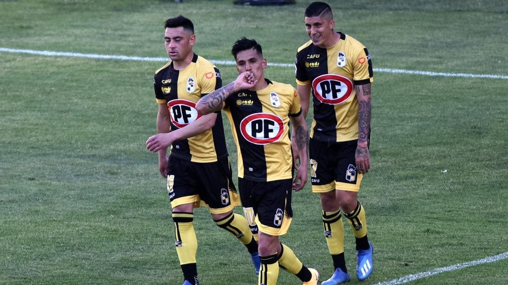 09 de octubre de 2020/COQUIMBO
Celebra Joe Abrigo Gol de penal para Coquimbo 1-0, durante el partido vlido por el Campeonato Nacional AFP PlanVital 2020, entre Coquimbo Unido y Colo Colo, disputado en el Estadio Francisco Snchez Rumoroso
FOTO: ALEJANDRO PIZARRO UBILLA/AGENCIAUNO