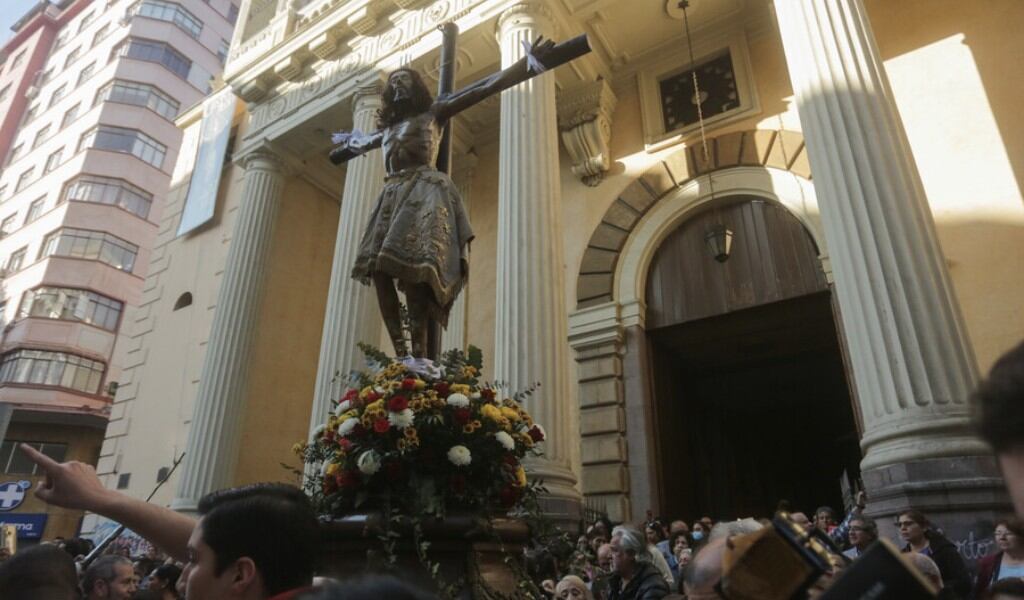 Procesión del Cristo de mayo / Foto: Agencia Uno