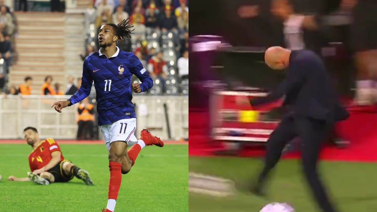 ¡Zidane se volvió loco celebrando! El tremendo golazo de Michael Olise con el que Francia venció a Bélgica