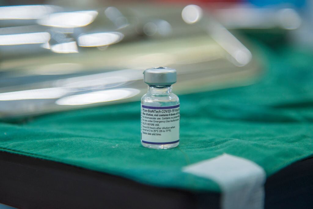 Imagen de una dosis de la vacuna de Pfizer contra el coronavirus Covid-19