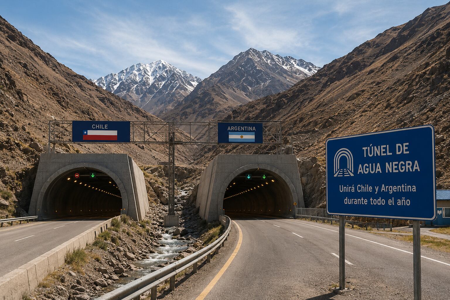Así será el Túnel de Agua Negra: la megaobra que unirá Chile y Argentina durante todo el año