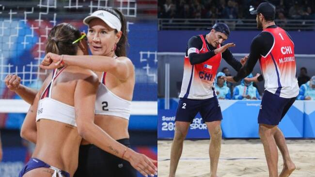 Santiago 2023: Los primos Grimalt están en los cuartos de final del vóleibol playa