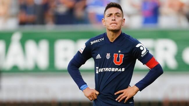 22 DE ENERO DE 2020/TEMUCOMatas Rodriguez se lamenta al finalizar el partido final de la Copa Chile MTS 2019, entre Universidad de Chile y Colo Colo, disputado en el Estadio German Becker de Temuco.
FOTO: JAVIER VERGARA/AGENCIAUNO