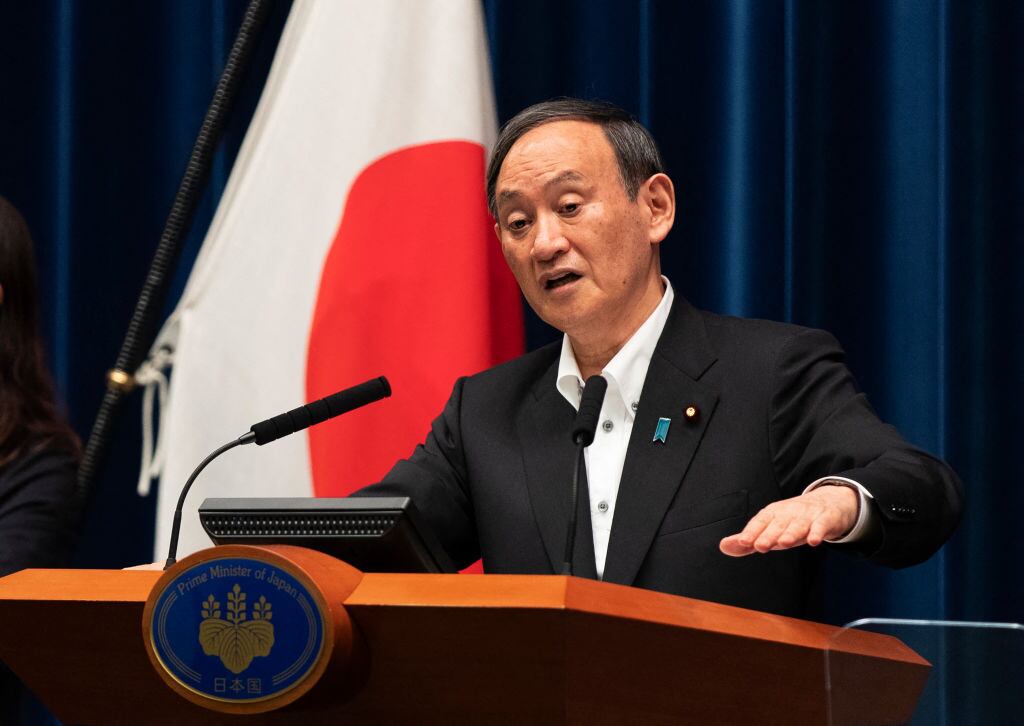 El primer ministro japonés Yoshihide Suga