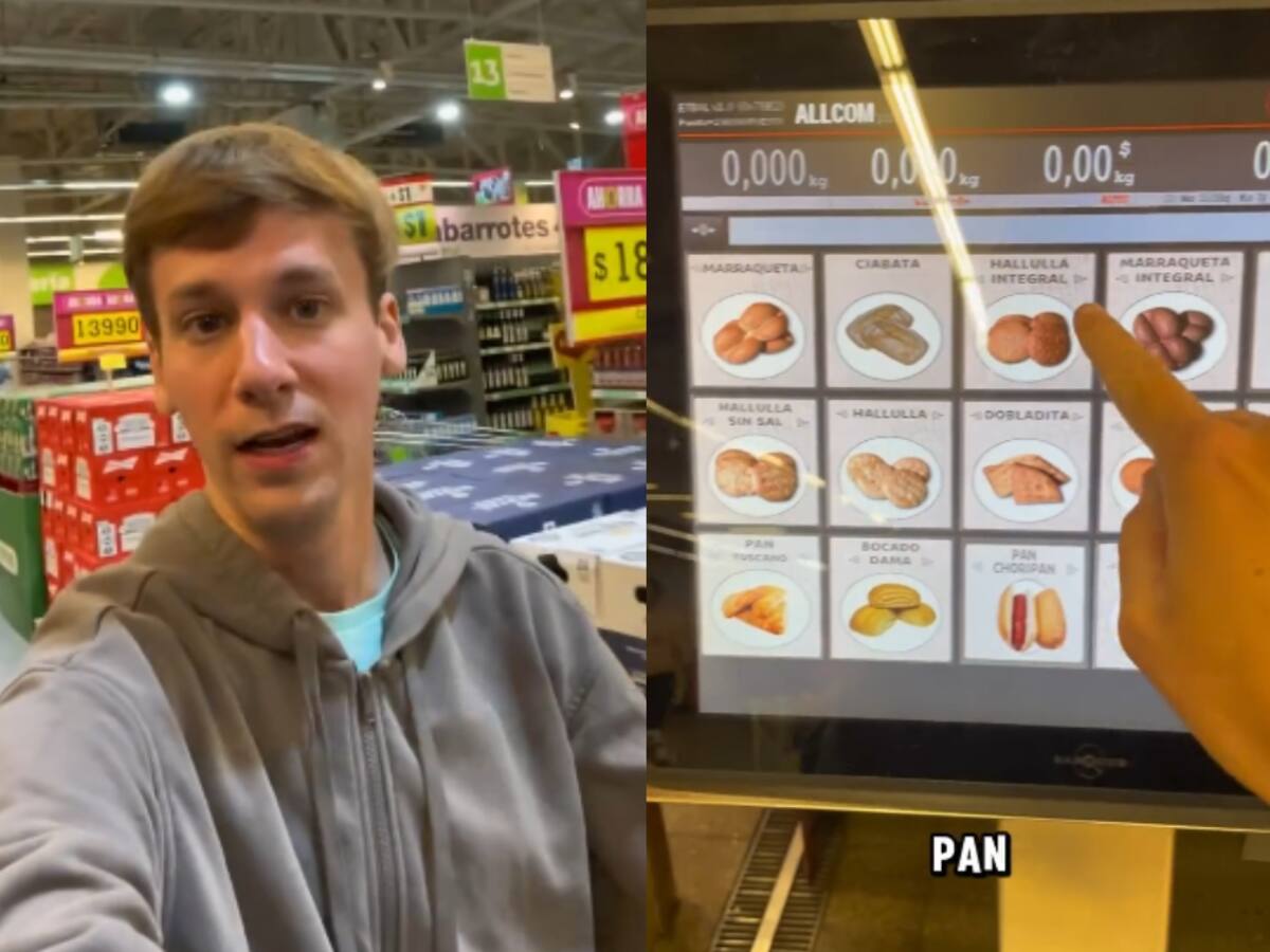 “Es como en Estados Unidos”: Europeo destaca las cosas que más lo sorprendieron de los supermercados en Chile