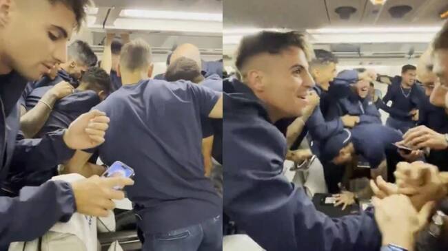 En pleno vuelo de avión: la emocionante reacción del Porto al enterarse de que clasificaron a octavos de Champions League