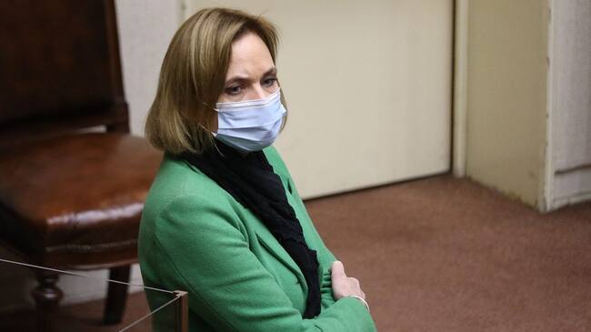 29 DE JUNIO DE 2021/VALPARAISOLa senadora Carolina Goic, durante la sesion de Sala del Senado.
FOTO: LEONARDO RUBILAR CHANDIA/AGENCIAUNO