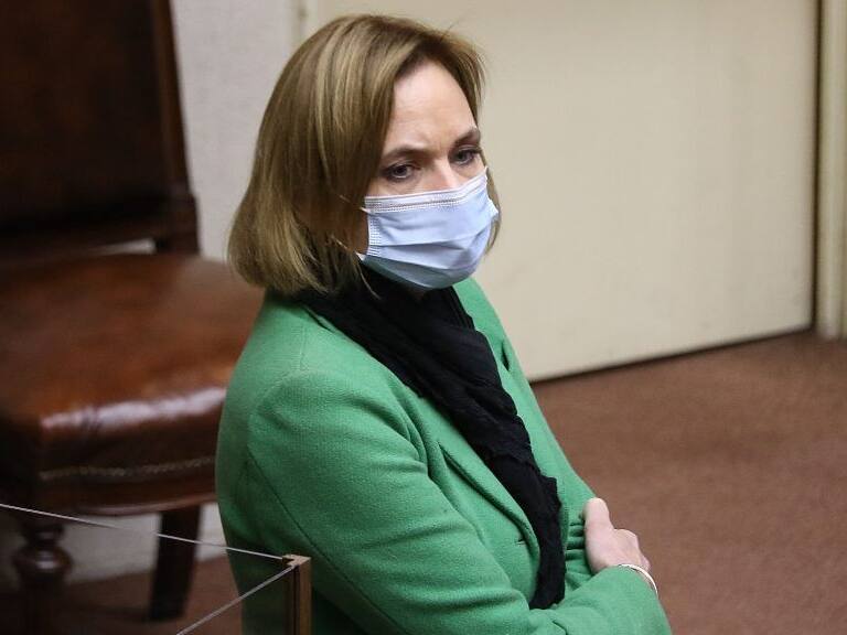 29 DE JUNIO DE 2021/VALPARAISOLa senadora Carolina Goic, durante la sesion de Sala del Senado.
FOTO: LEONARDO RUBILAR CHANDIA/AGENCIAUNO