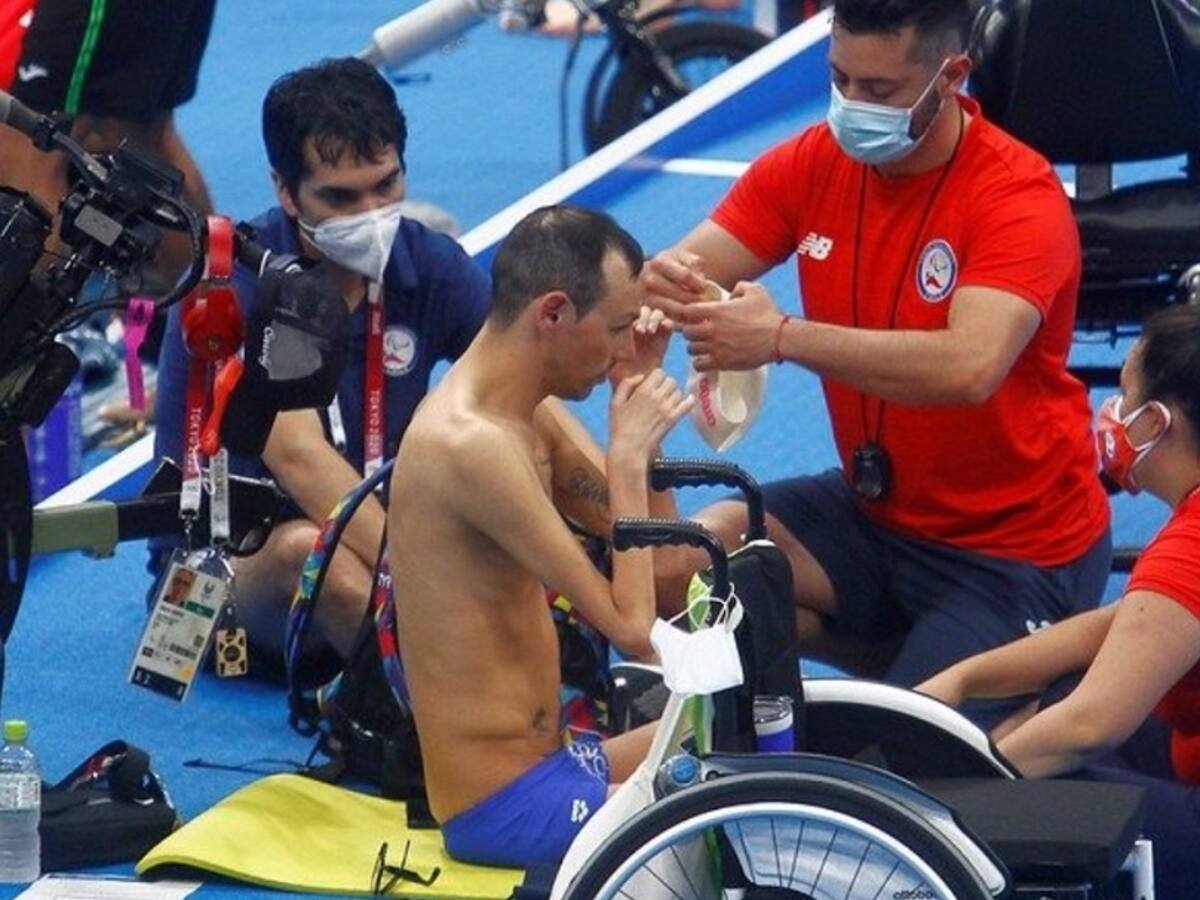 ¡Tremendo! Alberto Abarza se impuso en su serie y clasificó a la final de los 100 metros espalda en los Juegos Paralímpicos de Tokio 2021