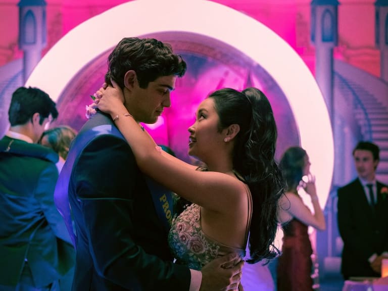 TO ALL THE BOYS IVE LOVED BEFORE 3. Ross Butler as Trevor, Noah Centineo as Peter Kavinsky, Lana Condor as Lara Jean Covey, in TO ALL THE BOYS IVE LOVED BEFORE 3. Cr. Katie Yu / Netflix © 2020