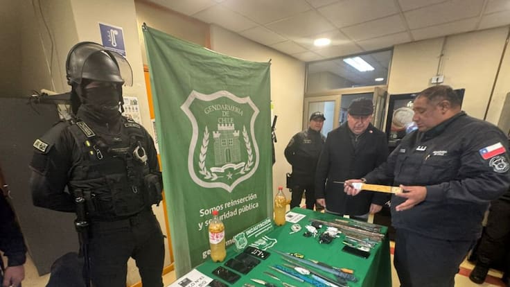Golpe al crimen organizado en cárcel del Biobío: decomisan drogas, celulares y armas hechizas tras allanamiento