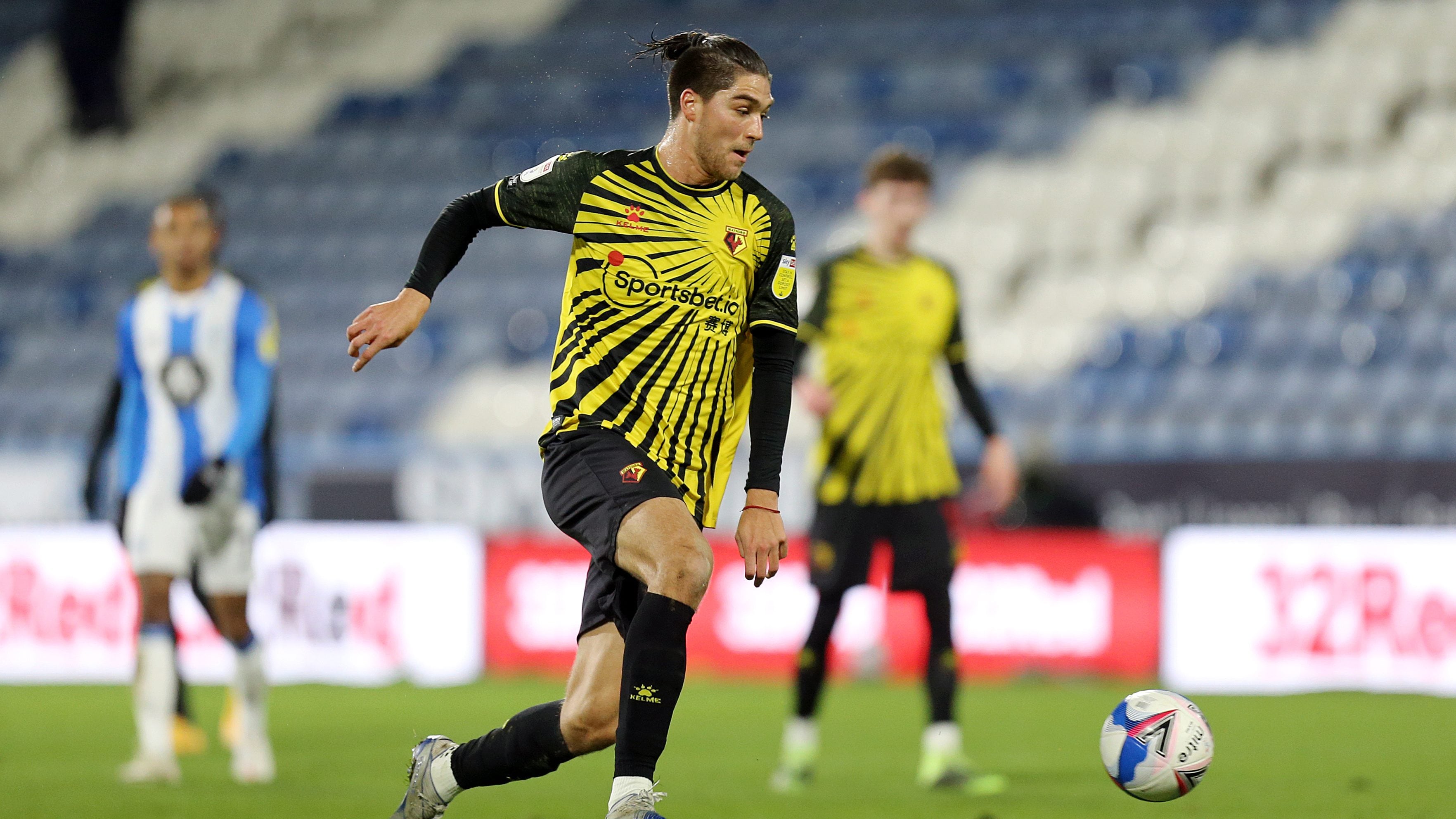 HUDDERSFIELD, ENGLAND - DECEMBER 19: Watford's Francisco Sierralta during the Sky Bet Championship match between Huddersfield Town and Watford at John Smith's Stadium on December 19, 2020 in Huddersfield, England. (Photo by Rich Linley - CameraSport via Getty Images)