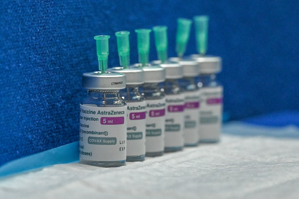Un grupo de vacunas contra el Covid-19 de la empresa AstraZeneca