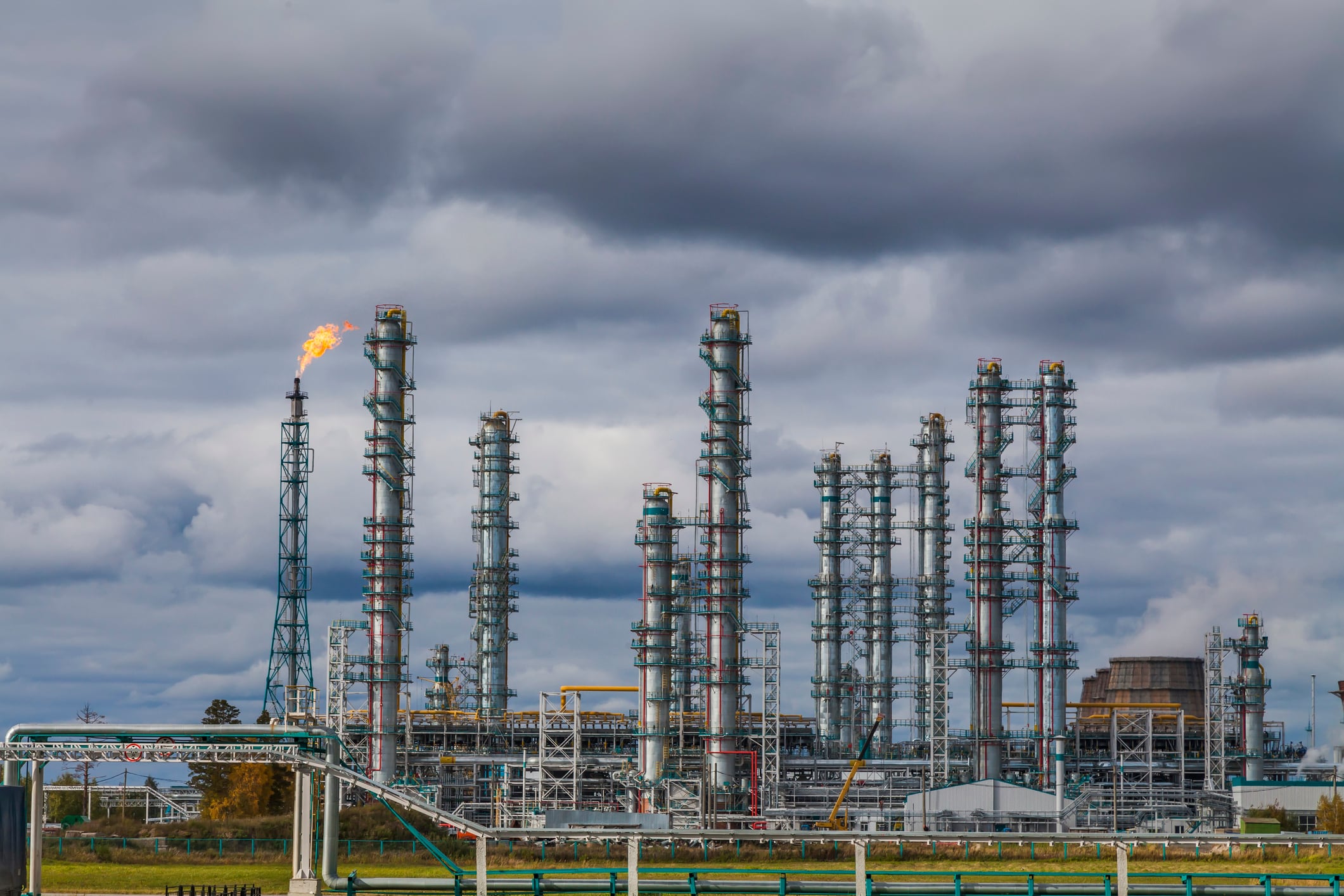 Una refinería de petróleo rusa en Tobolsk