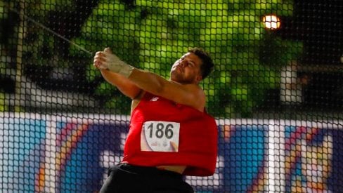 Gabriel Kehr gana el oro en el lanzamiento de martillo en Asunción 2022