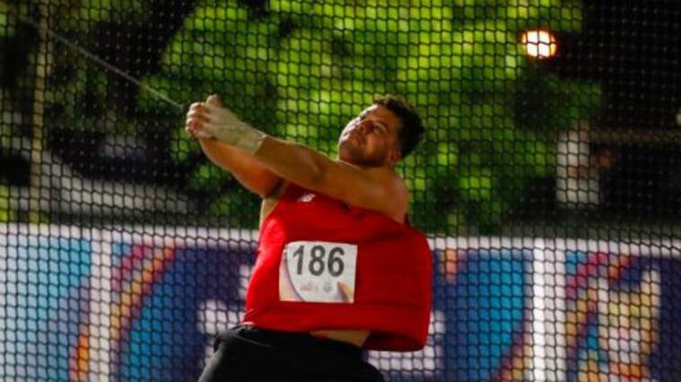 Gabriel Kehr gana el oro en el lanzamiento de martillo en Asunción 2022