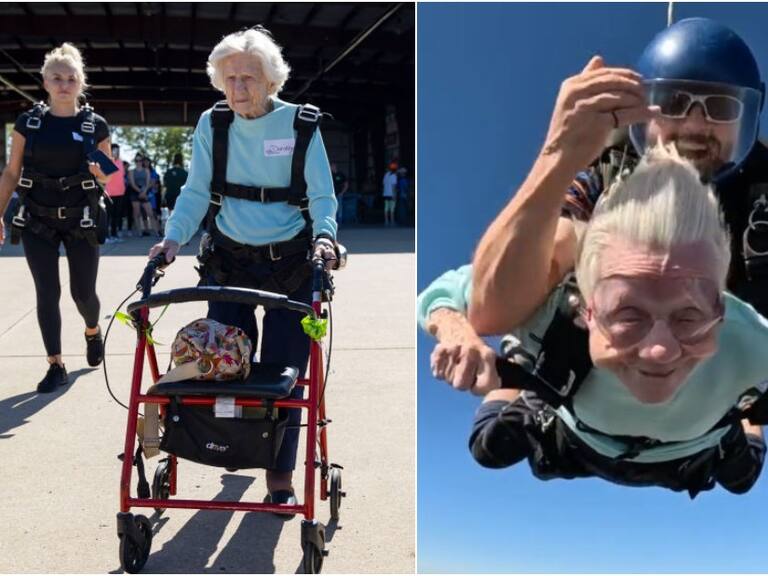 El emocionante salto de Dorothy Hoffner