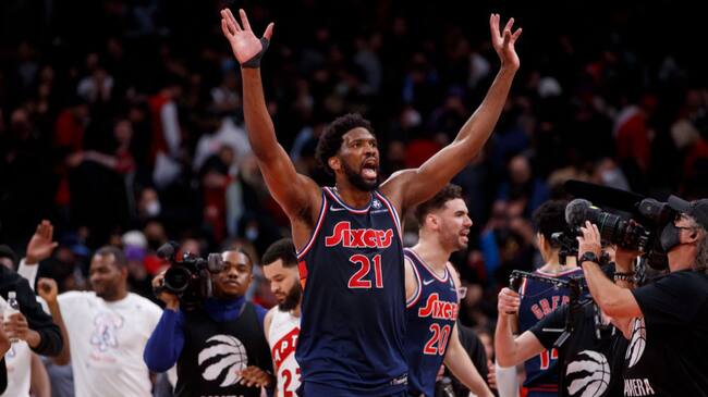 triple Joel Embiid, Philadelphia 76er - NBA playoffs
