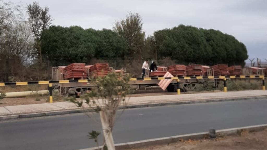Registran robo de láminas de cobre desde un tren en Chuquicamata