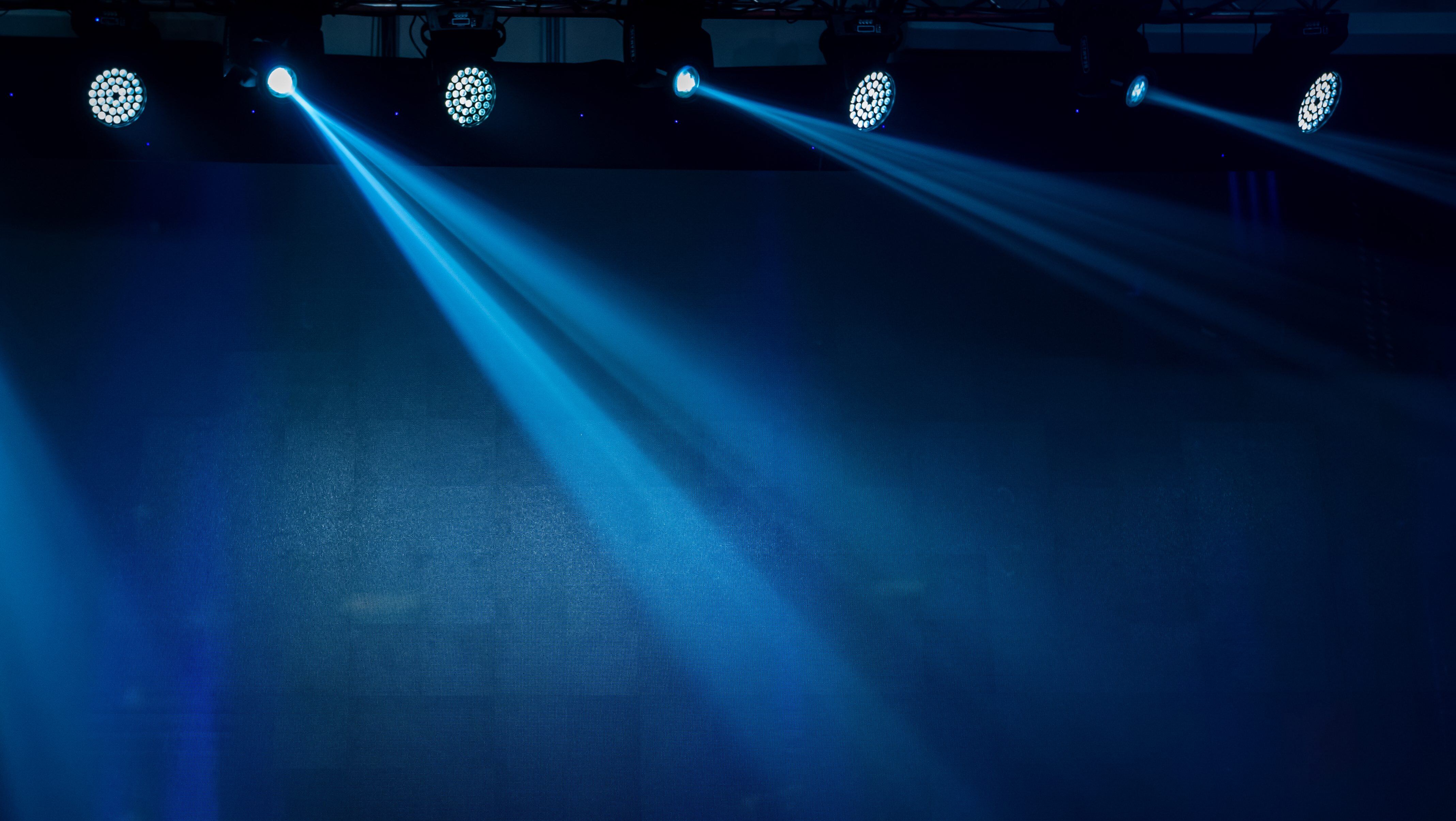 concert lighting in concert hall