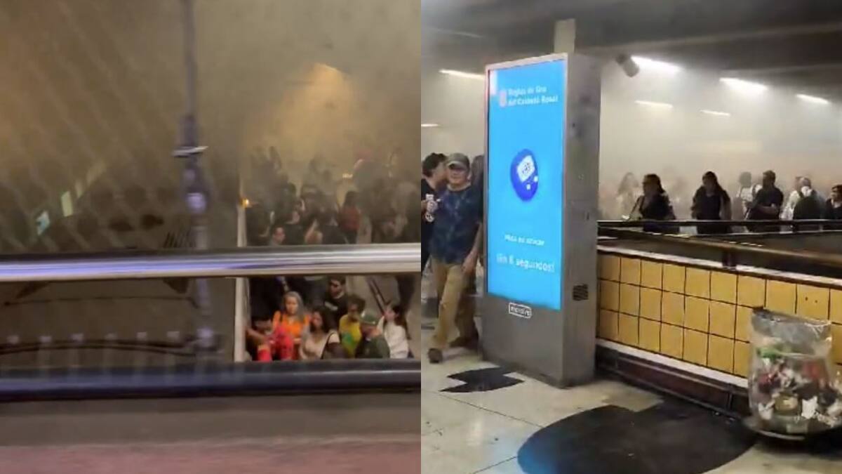 Pasajeros reportan emanación de humo en estación Baquedano: esto dijo el Metro de Santiago