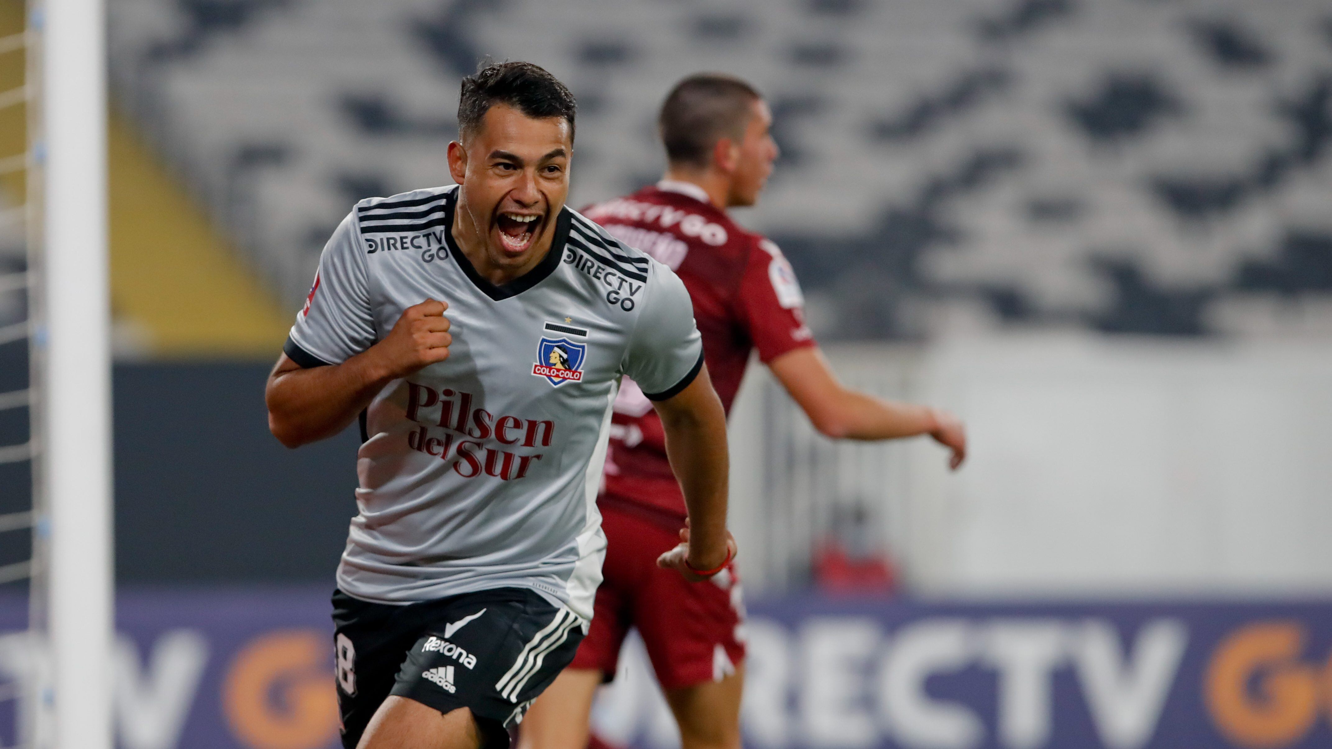 4 de Julio del 2021/SANTIAGOIvan Morales(c) anota y celebra su segundo gol y el 2 a 0 de Colo Colo ,durante el partido valido por los octavos de Final vuelta de la Copa Chile 2021, entre Colo Colo vs Deportes La Serena, disputado en el Estadio Monumental.
FOTO:FRANCISCO LONGA/AGENCIAUNO