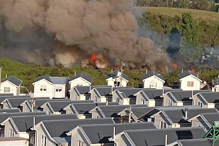 Incendio en Castro. 14 de diciembre.