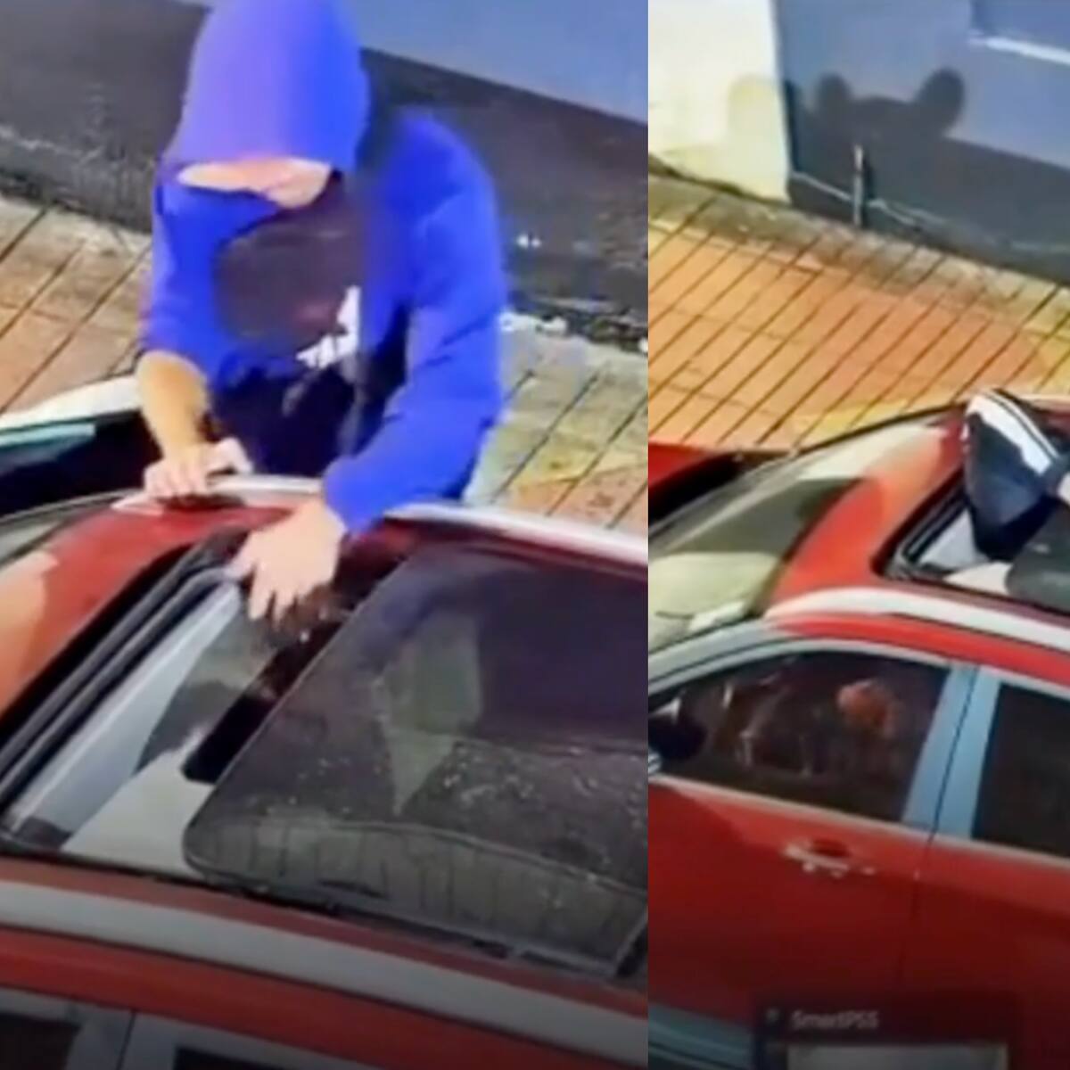 Quedó atrapado dentro del vehículo: sujeto fue detenido tras intentar robar un auto en pleno centro de Antofagasta