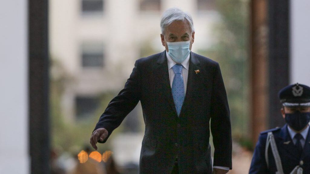 21 de FEBRERO de 2022/ SANTIAGO Honores al Presidente Sebastián Piñera durante su llegada al Palacio de La Moneda
FOTO: DIEGO MARTIN/AGENCIAUNO