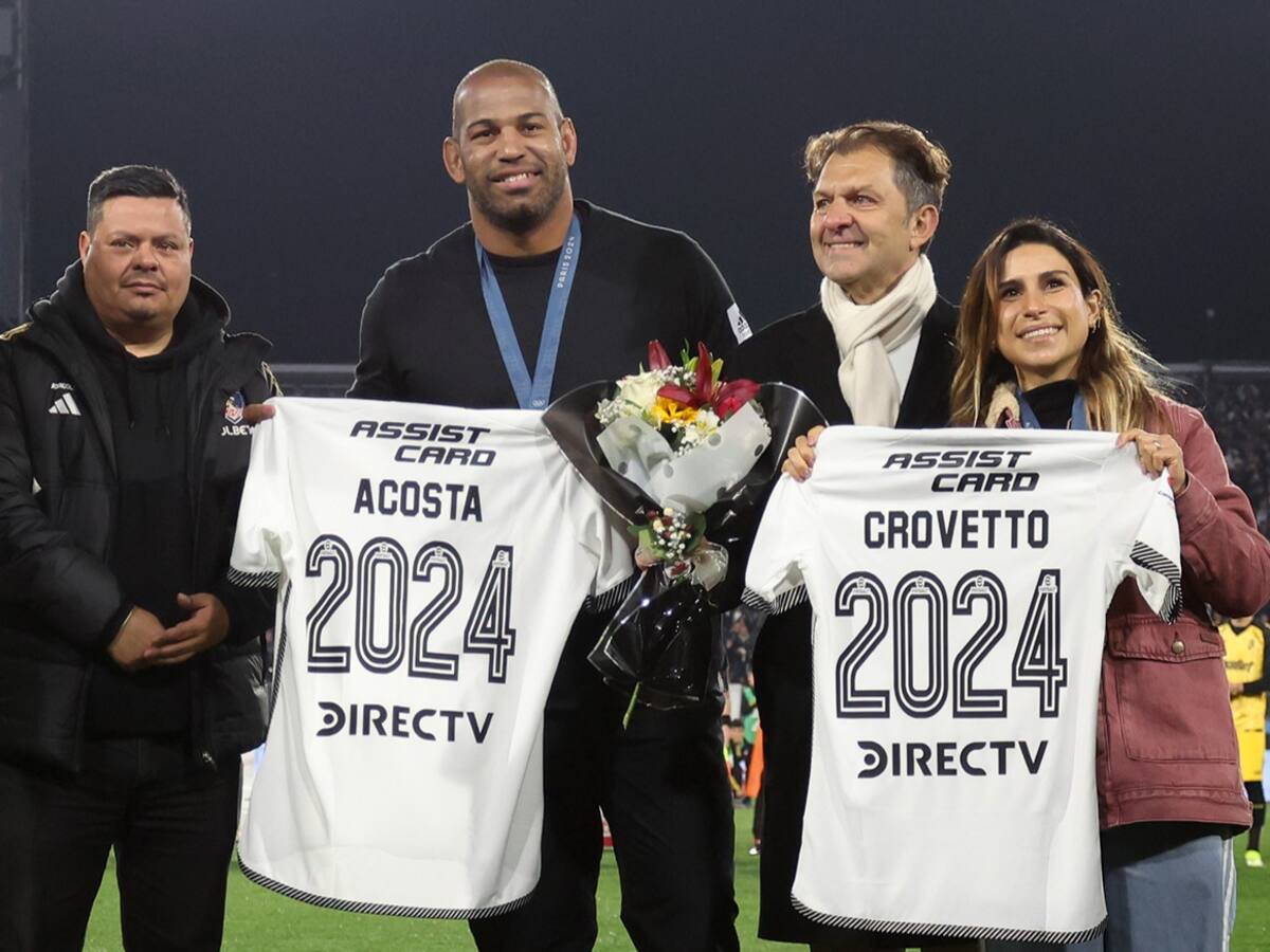 Colo Colo rinde emotivo homenaje a Francisca Crovetto y Yasmani Acosta en el Monumental