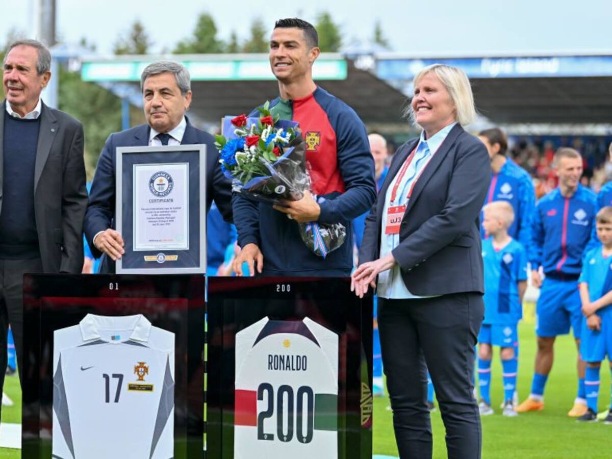 ¡Récord Guinness! Cristiano Ronaldo alcanzó los 200 partidos con la Selección de Portugal