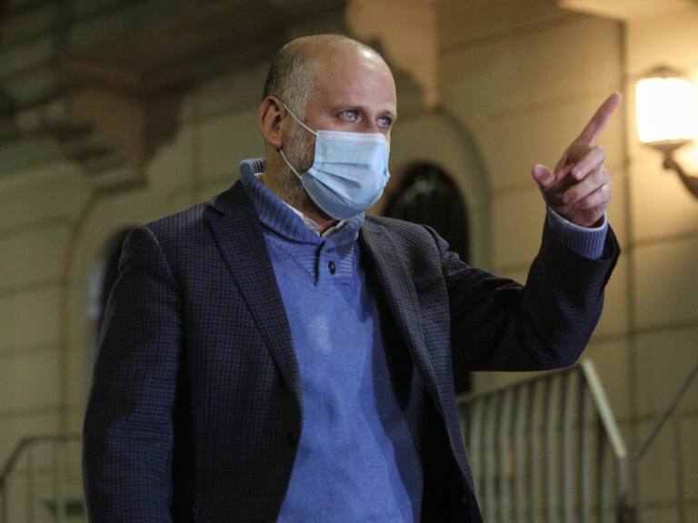 19 de Mayo de 2021/SANTIAGOAlvaro Elizalde llego al Servel para comunicar que el PS no inscribira candidatos a primarias
FOTO: DIEGO MARTIN/AGENCIAUNO