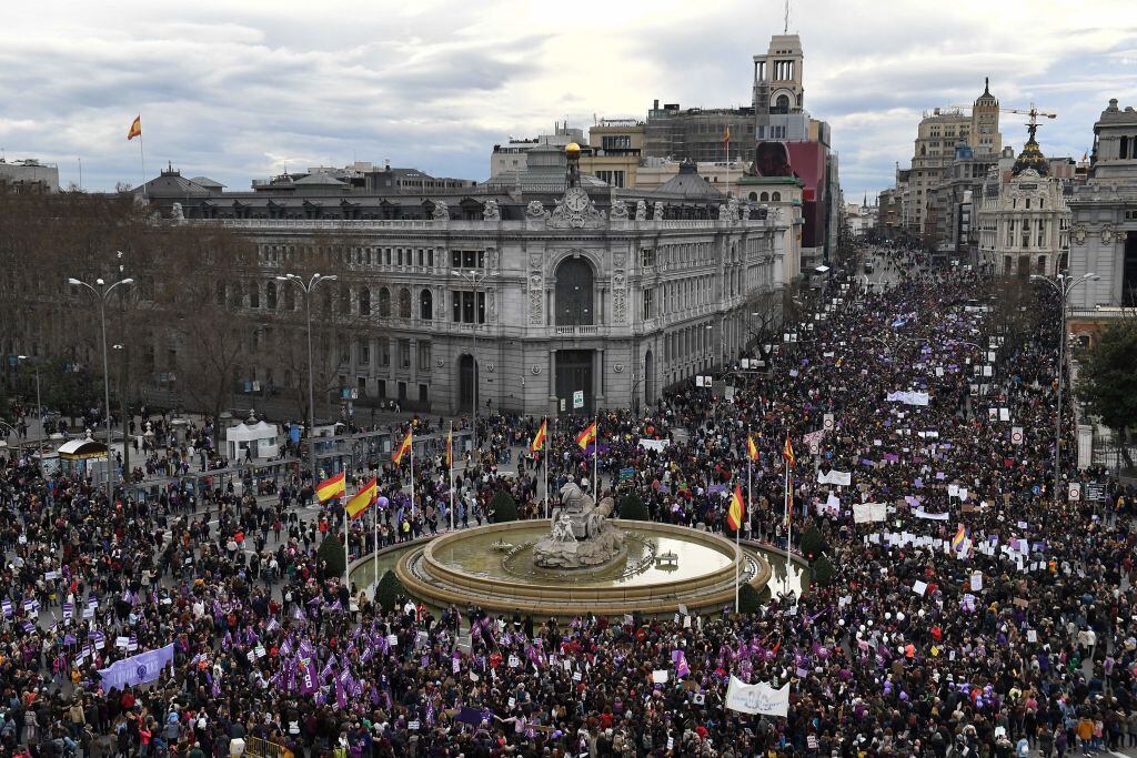 Manifestación en Madrid por el 8M