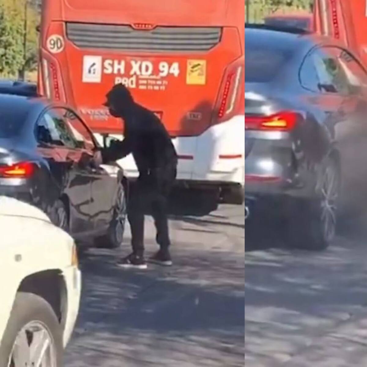 Conductor atropella a delincuente que realizaba encerrona en Independencia