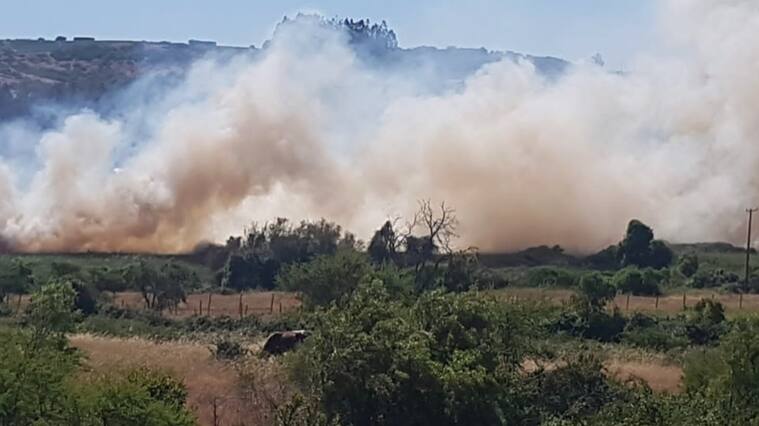 Incendio forestal en Litueche
