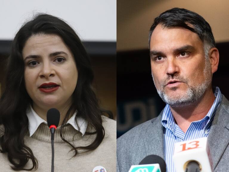 Agencia Uno | La ministra de la Mujer, Antonia Orellana, y el senador Javier Macaya