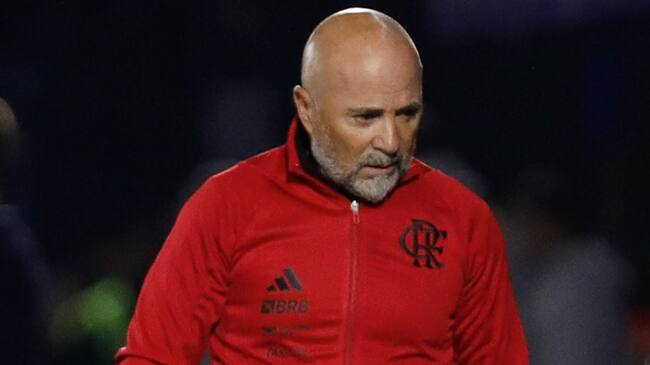 La tristeza de Jorge Sampaoli tras humillante goleada que sufrió Flamengo: "Mi equipo no estuvo en la cancha"