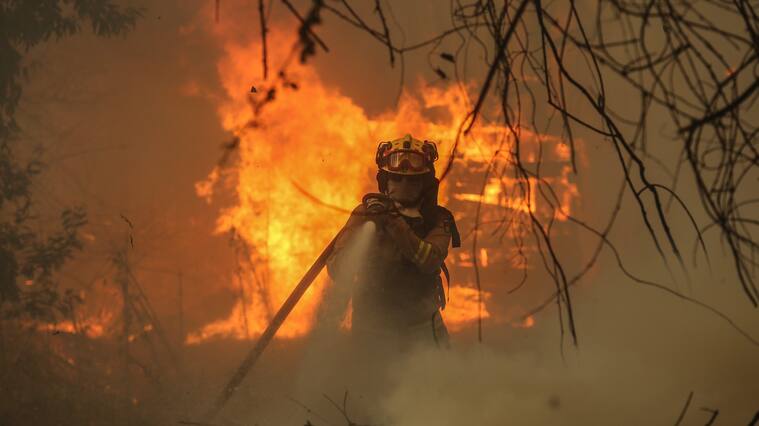 7 de FEBRERO de 2022/ NACIMIENTO Debido a las condiciones climáticas, el fuego se reactiva en el sector de San José en la comuna de Nacimiento, bomberos de Melipilla combaten para evitar que se expanda
FOTO: DIEGO MARTIN/AGENCIAUNO