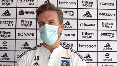 Christian Santos: "Jugar contra Boca Juniors es una linda sensación, pero no existen amistosos en Colo Colo"