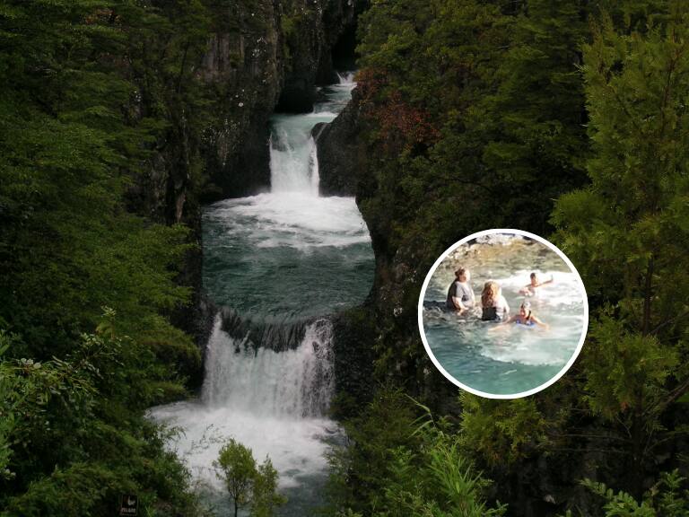 “Un paisaje hermoso, arruinado”: indignación por grupo de mujeres que se lavaron el pelo con shampoo en Radal Siete Tazas