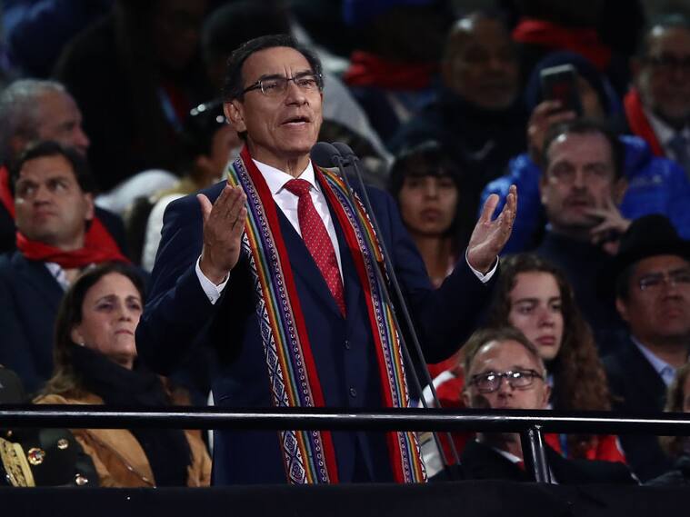 LIMA, PERU - JULY 26: President of Peru Martin Vizcarra officialy inaugurates the Lima 2019 Pan American Games at Estadio Nacional on July 26, 2019 in Lima, Peru. (Photo by Ezra Shaw/Getty Images)