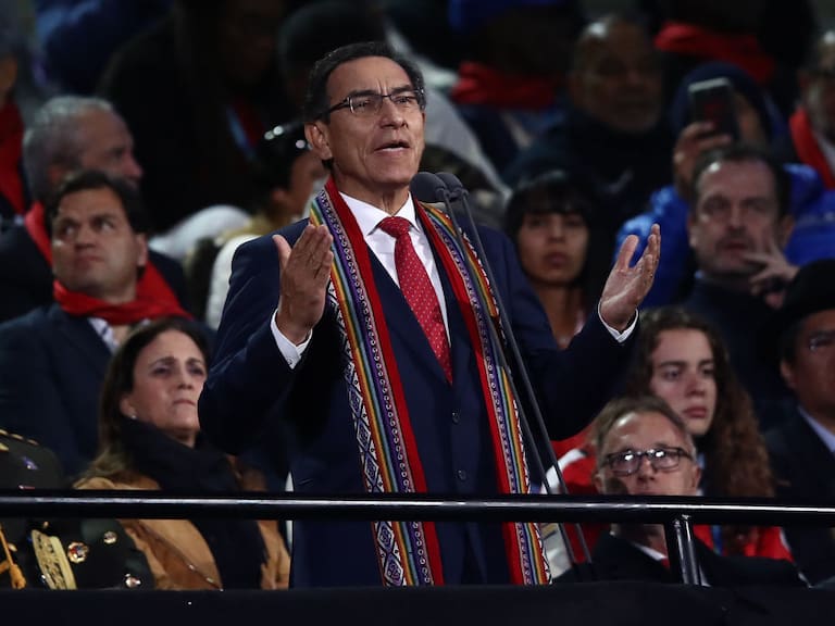 LIMA, PERU - JULY 26: President of Peru Martin Vizcarra officialy inaugurates the Lima 2019 Pan American Games at Estadio Nacional on July 26, 2019 in Lima, Peru. (Photo by Ezra Shaw/Getty Images)